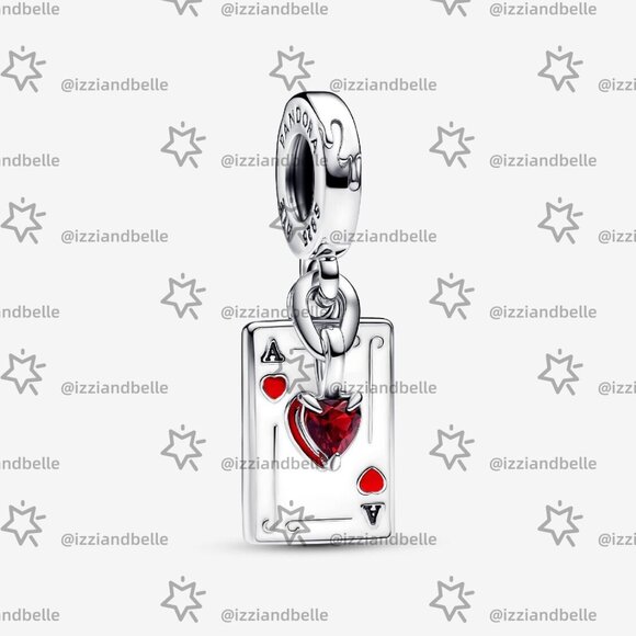 Pandora Disney Villains Queen of Hearts Double Dangle Charm - Picture 1 of 6